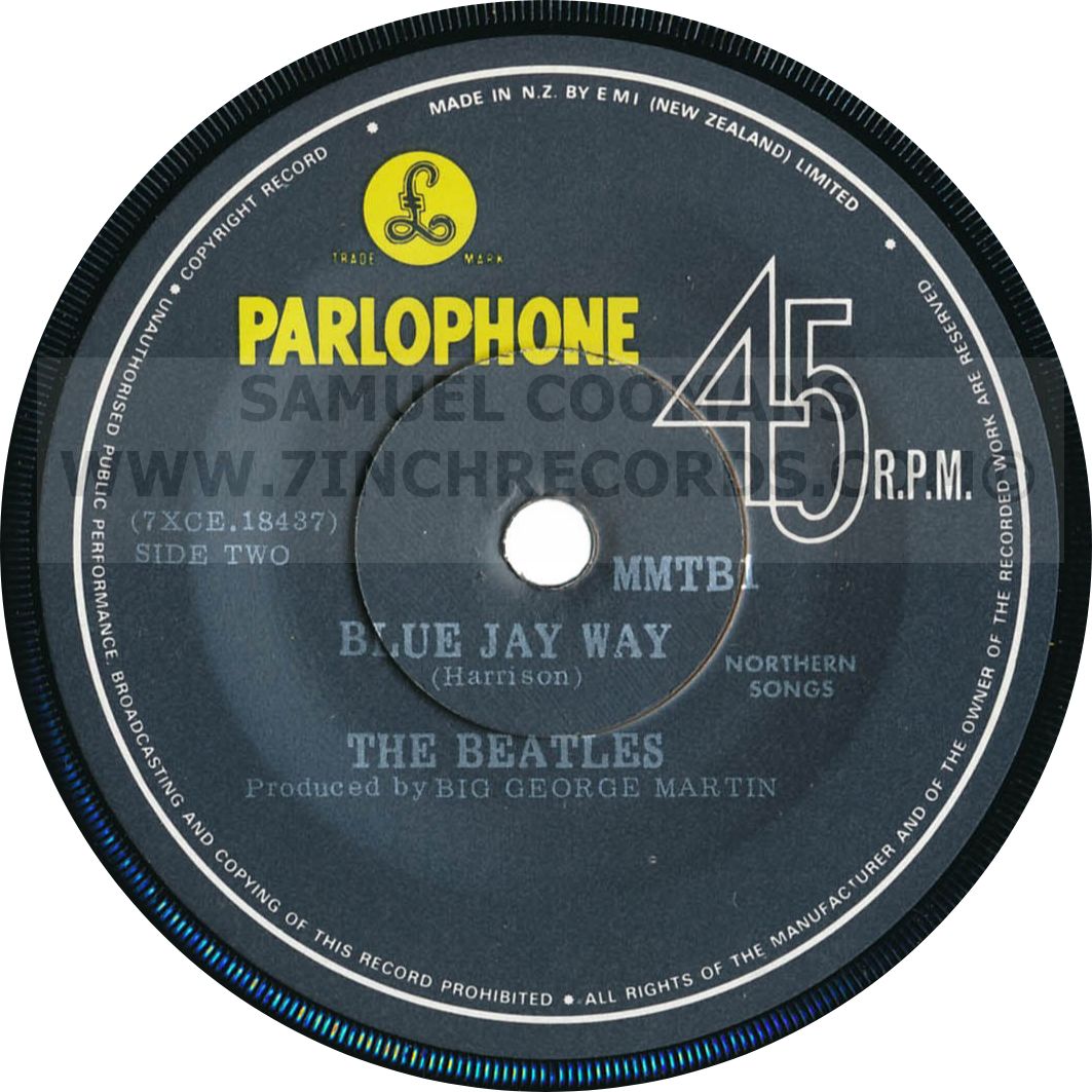 Label Bside of disc 2