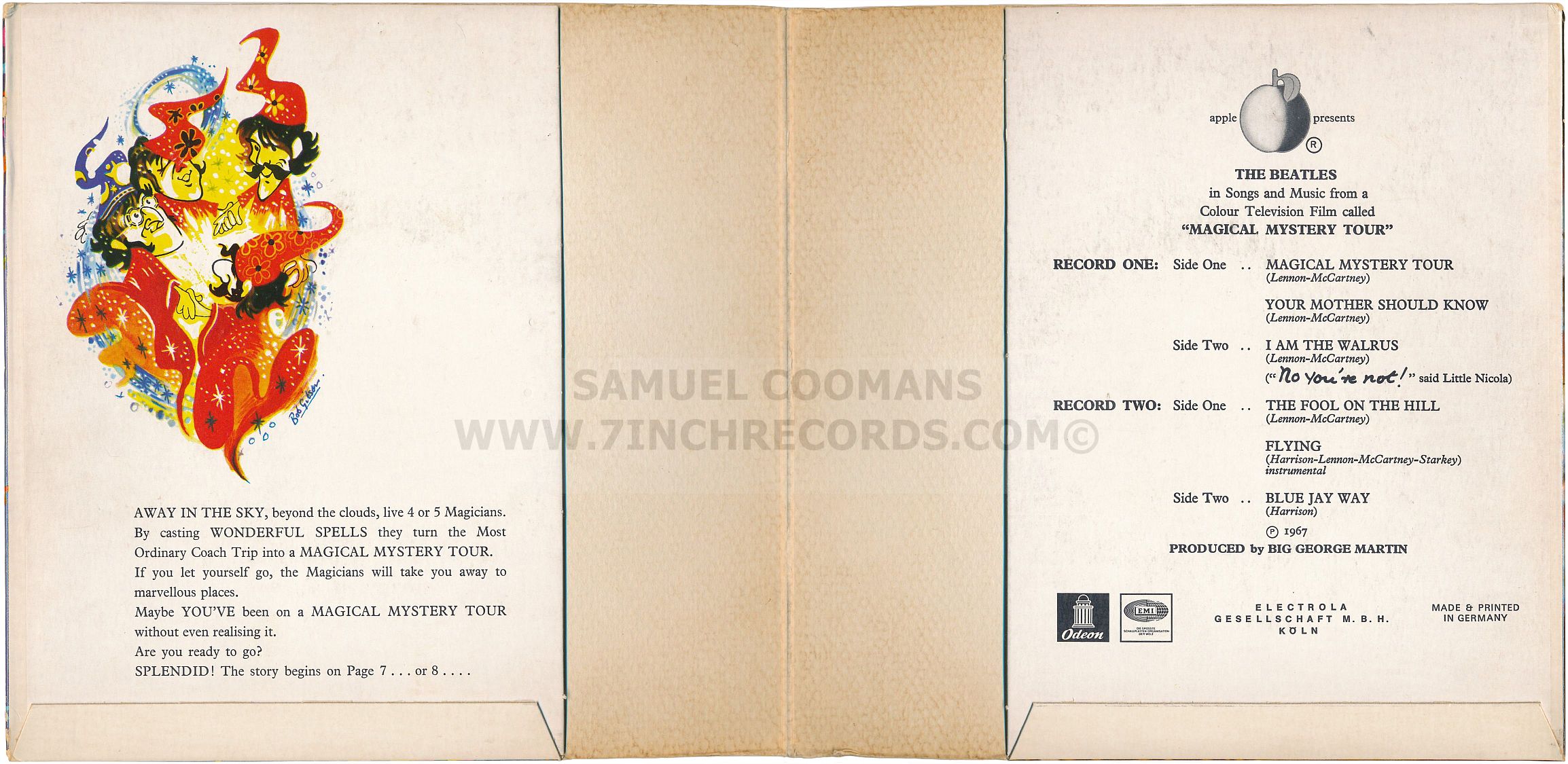 Inner Flaps of booklet