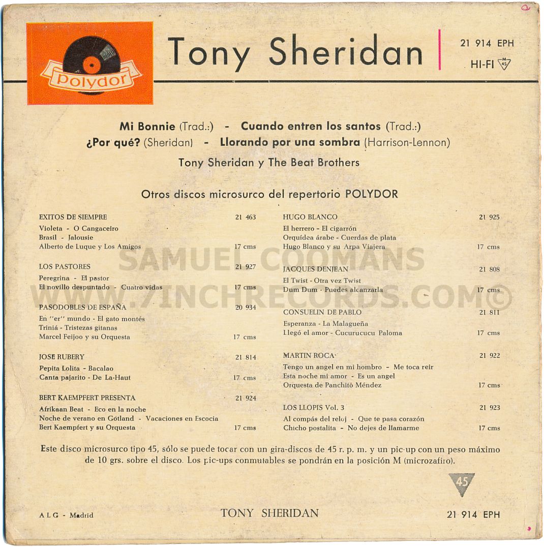 Back of sleeve