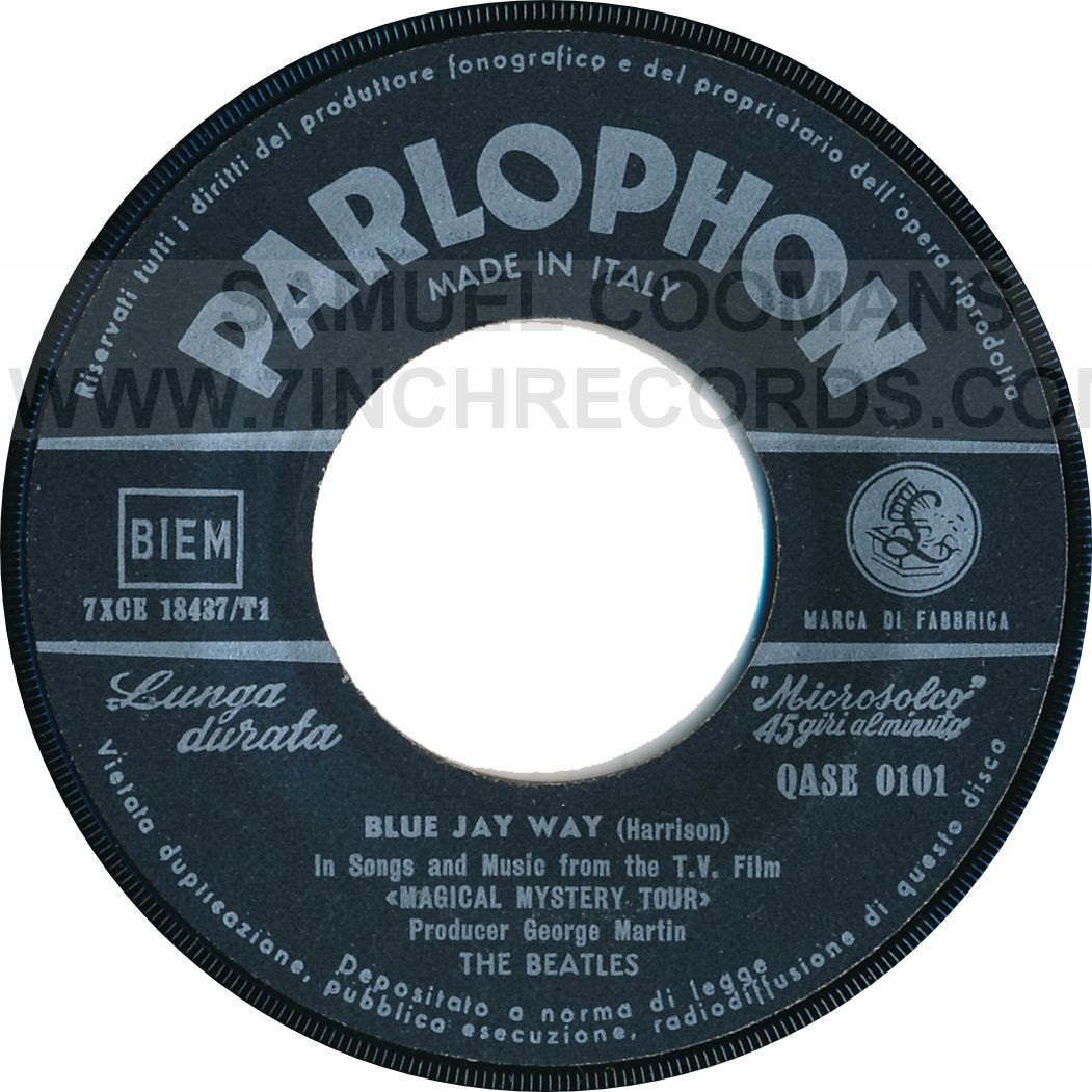 Label Bside of disc 2