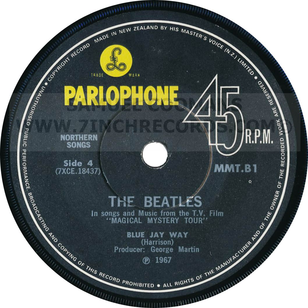 Label Bside of disc 2