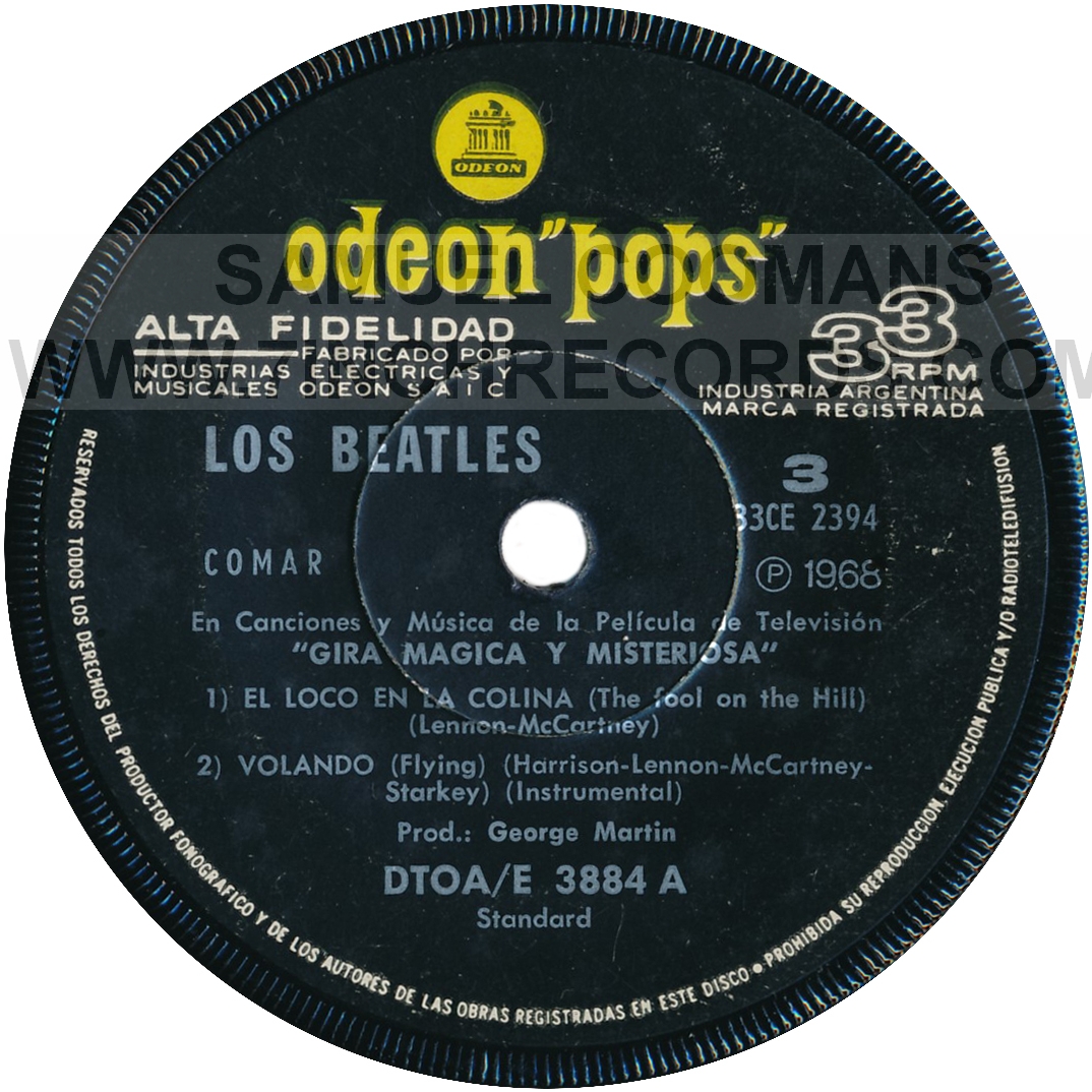 Label Aside of disc 2