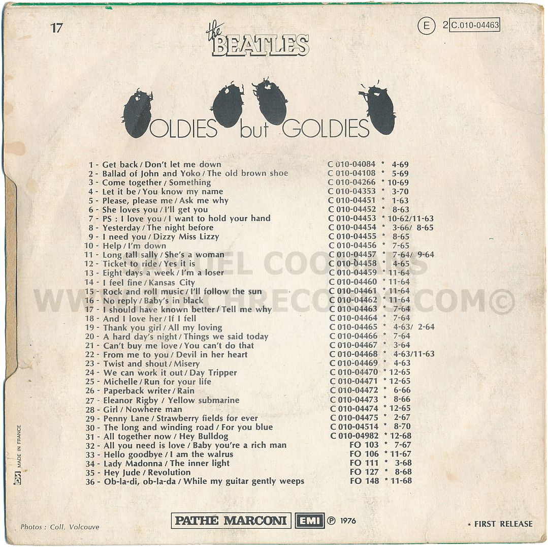 Front of sleeve