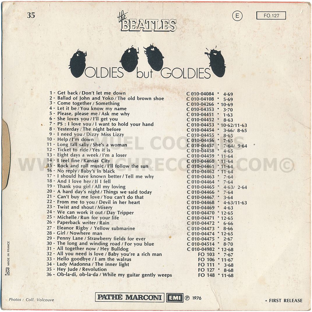 Front of sleeve