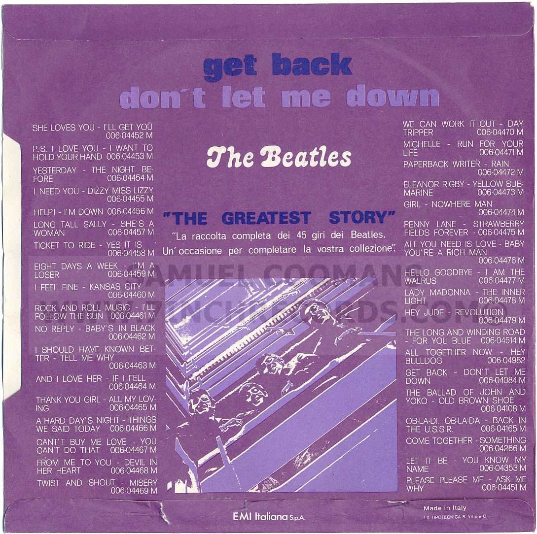 Back of sleeve