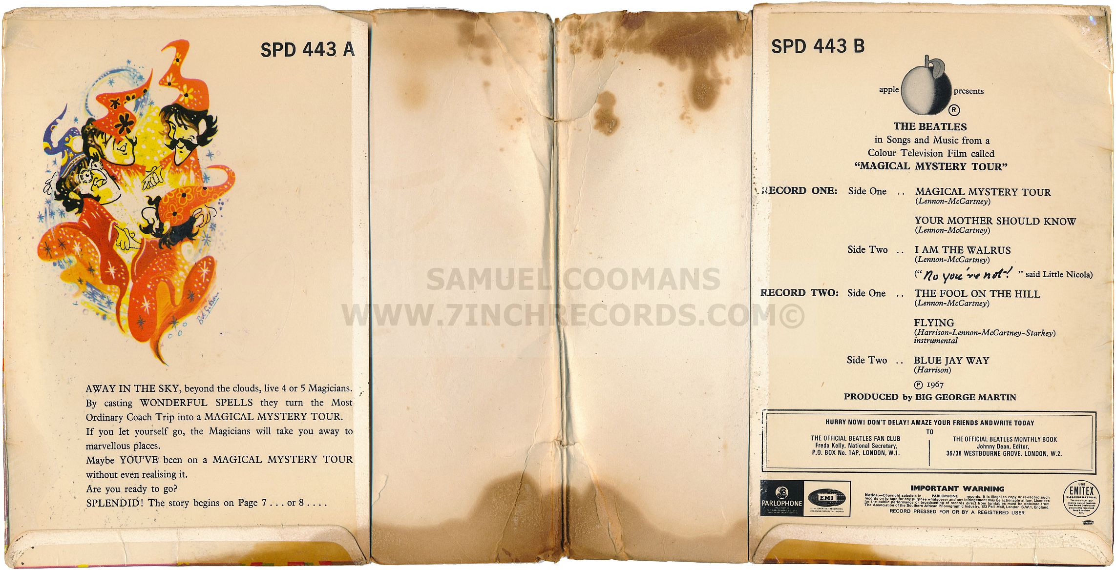 Inner Flaps of booklet