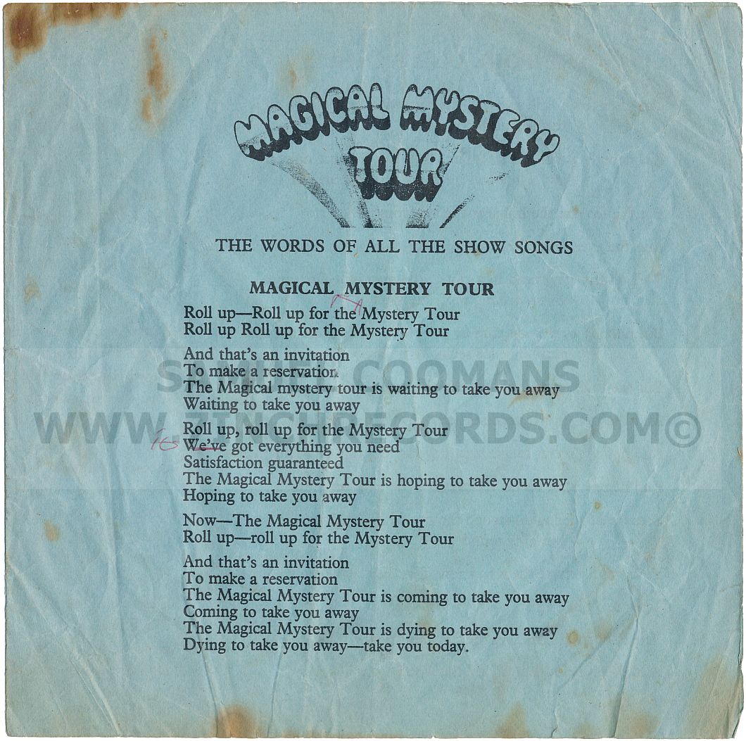 Front of booklet